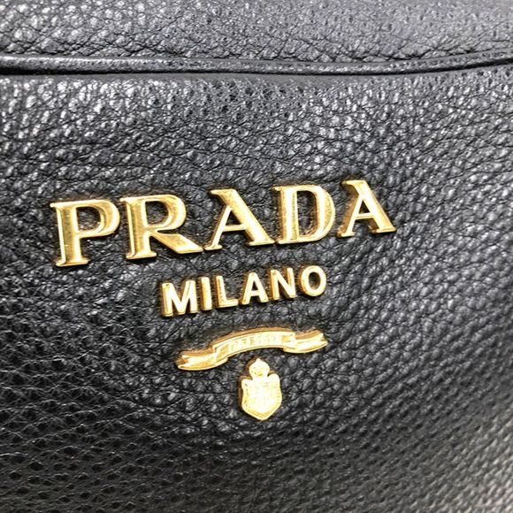 Prada Leather Shoulder Bag Black - Picture 7 of 9